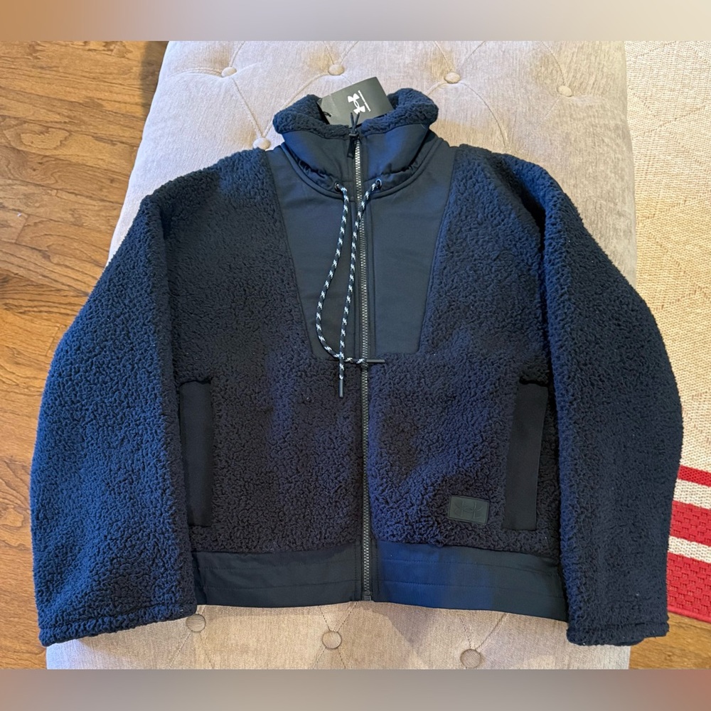 Under Armour Legacy Sherpa Full Zip Jacket Size Small NWT
